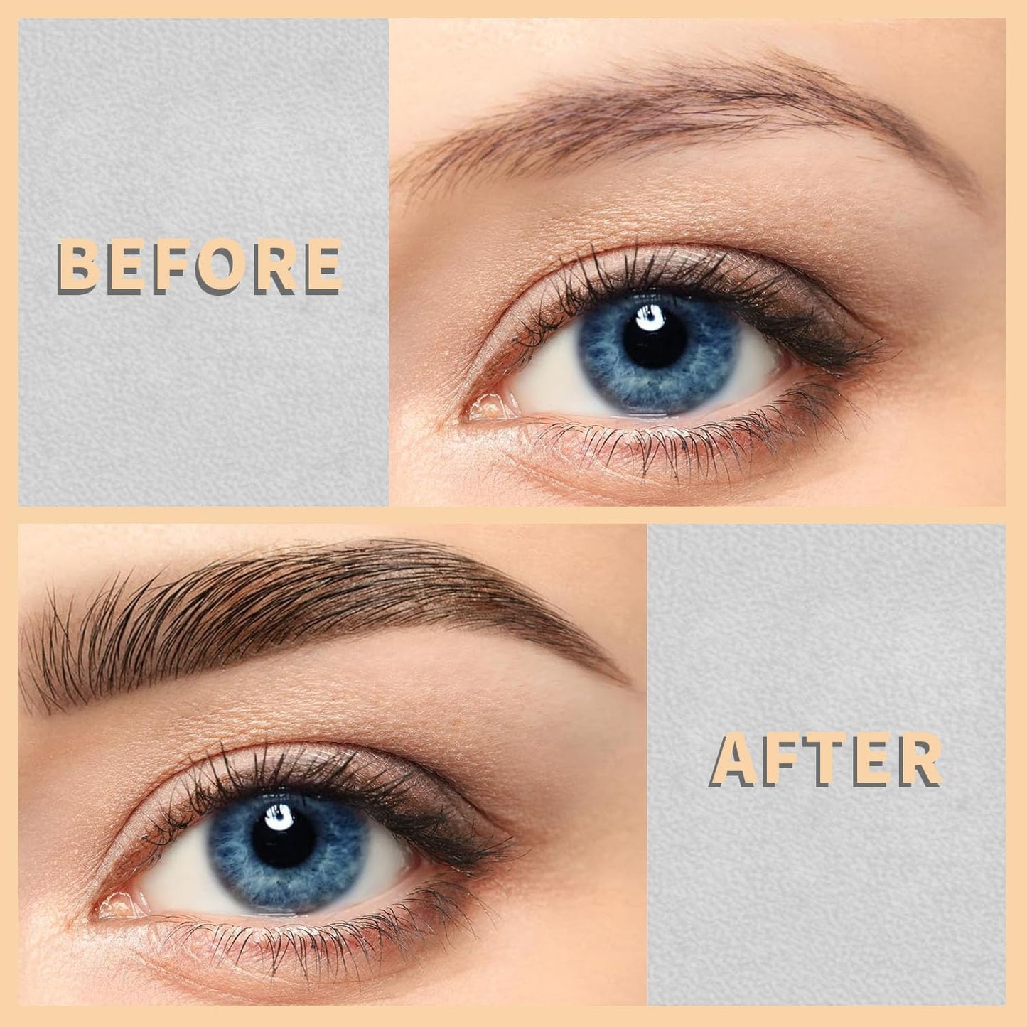 4-Fork Tip Microblading Eyebrow Pen - 2-in-1 Waterproof Eyebrow Pencil, Long-Lasting Natural Hair-Like Brows, Smudge-Proof & Easy to Use (With Tint 04#Black Brown)