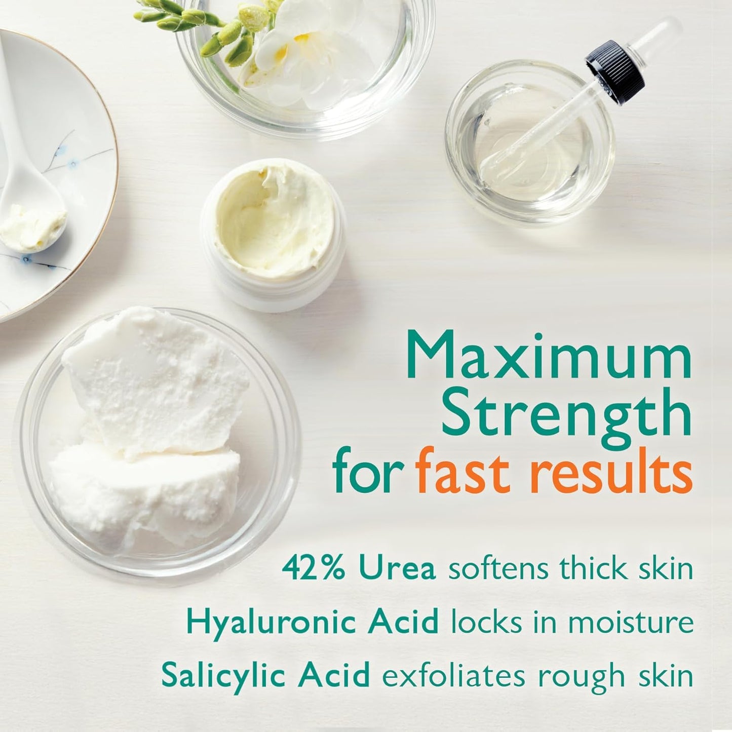 Urea Gel 42 Percent For Feet Maximum Strength Softens Cracked Heel Calluses & Thick Toenails