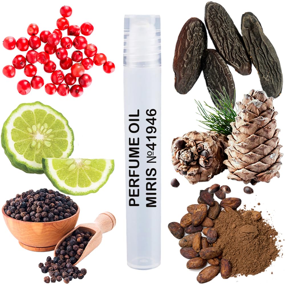 MIRIS Perfume Oil No. 41946, Inspired by Bad Boy, Long-Lasting Men Roll-On, Rollerball 0.34 Fl Oz / 10 ml