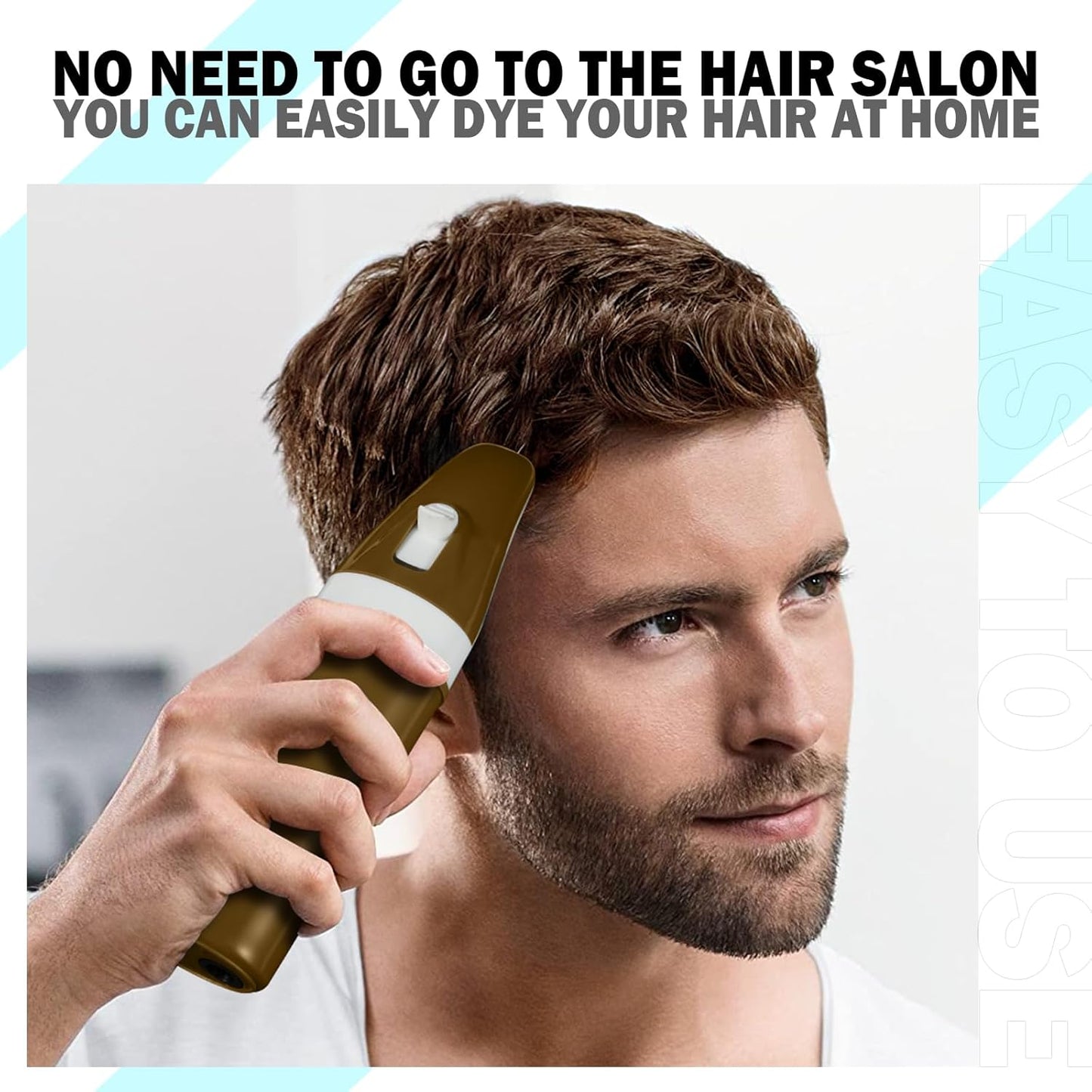 Brown Hair Dye,Hair Dye Shampoo for Women,Hair Color for Gray Hair Coverage Permanent,Comb Dyeing Champu Para CanasHair Dye 4 in 1 With Comb Herbal Natural Plant Hair Color Shampoo(Brown)