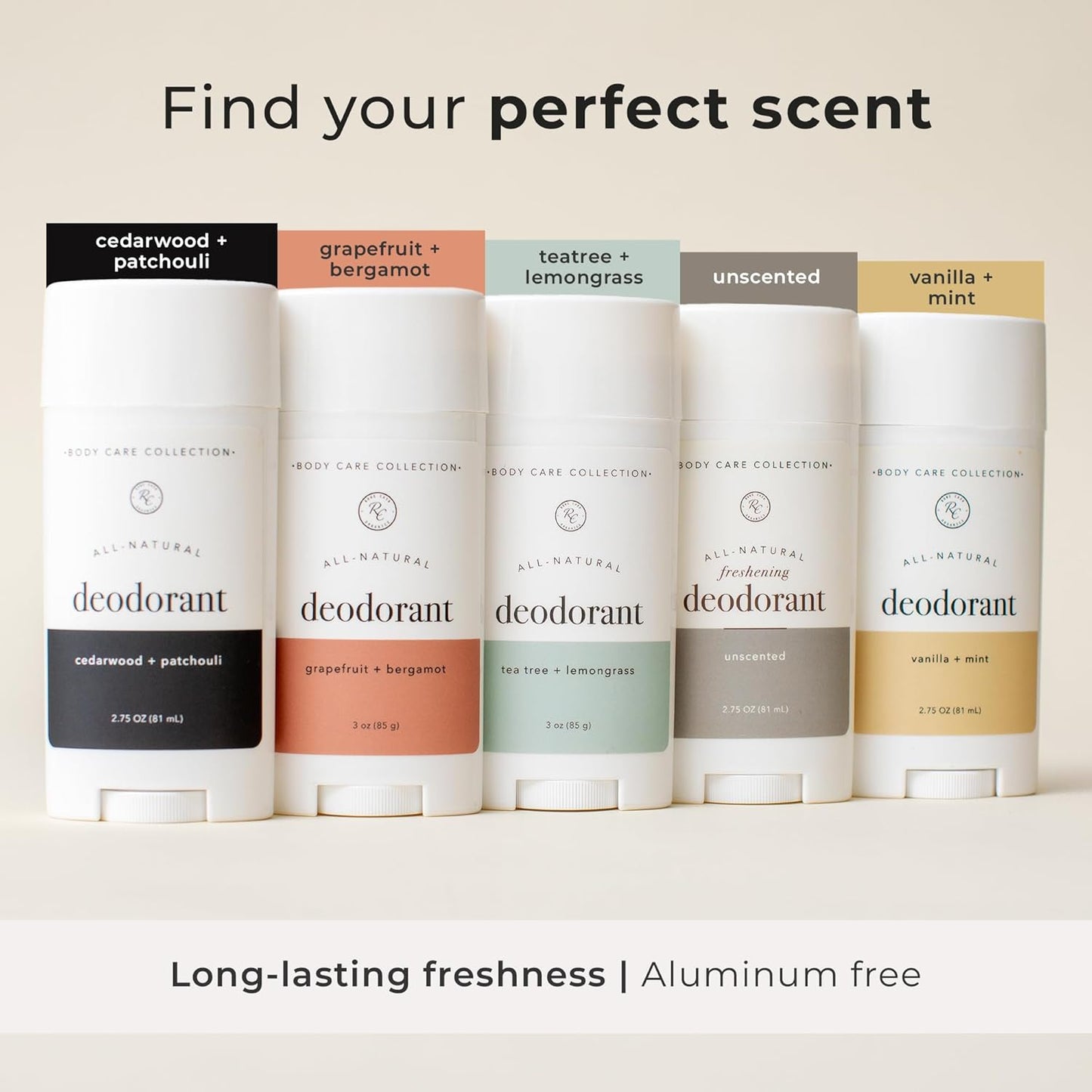 Rowe Casa Organics Unscented Natural Deodorant for Men and Women, Fragrance-Free and Paraben-Free Deodorant Stick with Therapeutic-Grade Essential Oils, 2 oz