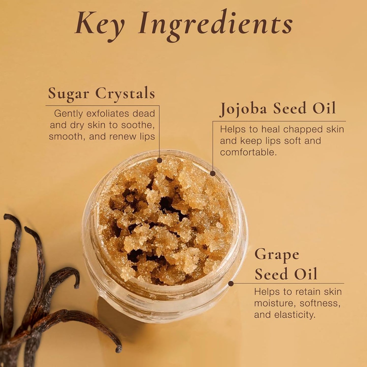 Sara Happ Sweet Clay Mask + Vanilla Bean Sugar Lip Scrub Duo - Exfoliating Lip Treatments, Moisturizers for Dry and Flaky Lips, Vegan (0.47 Oz and 0.5 Oz jars)