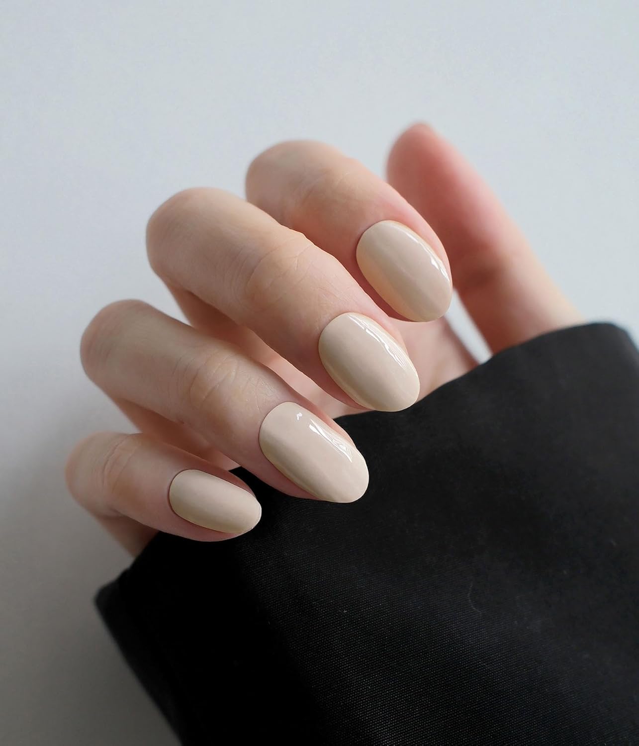 Nail Polish Strips - 22 Pcs Salon Quality Gel Nail Stickers - Long Lasting Wraps (Loft Light Nude)