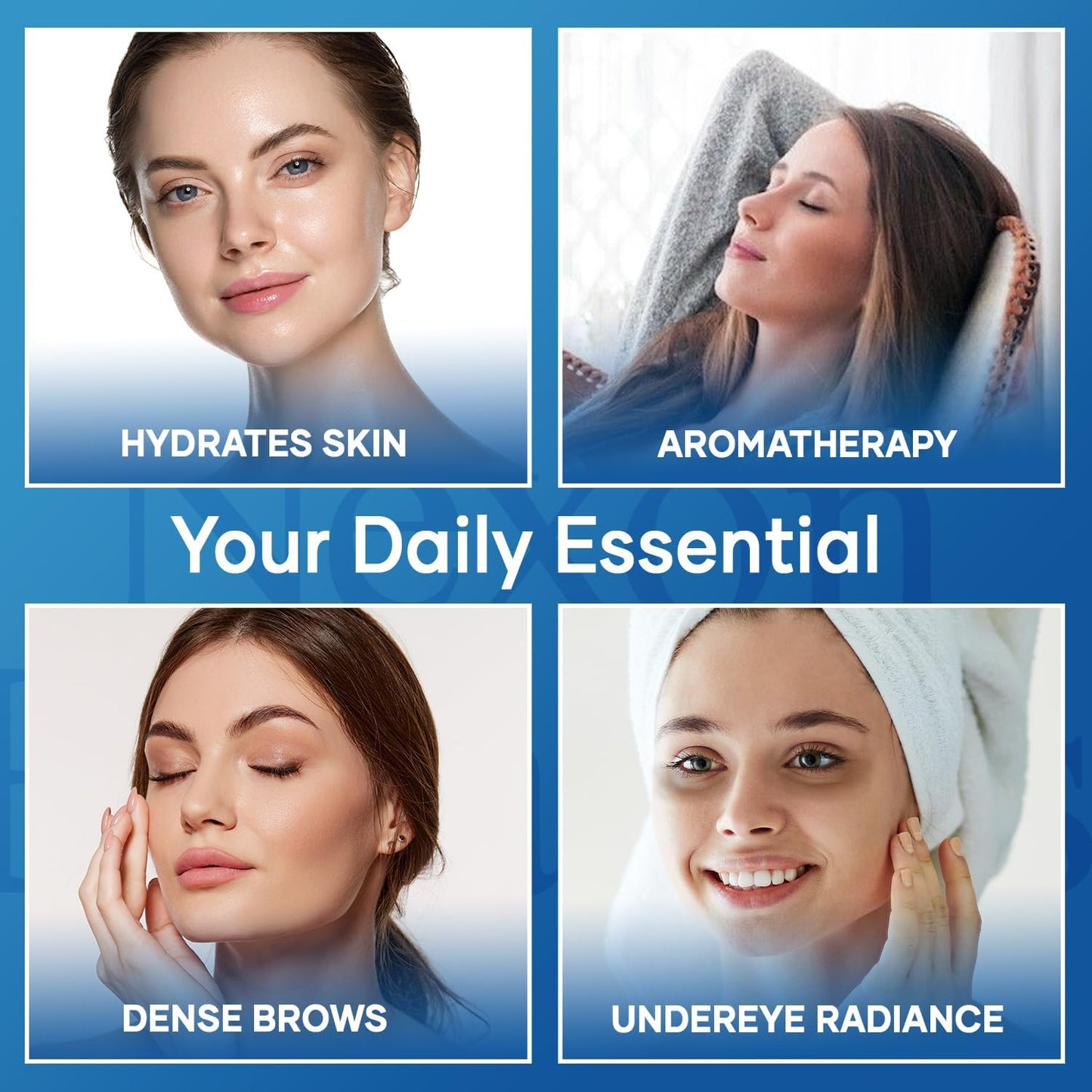 Organic Castor Oil and Frankincense Eye Roller 10 ml - Under Eye Puffiness & Fine Line Moisturizer - Lightweight Roll On - Nexon Botanics