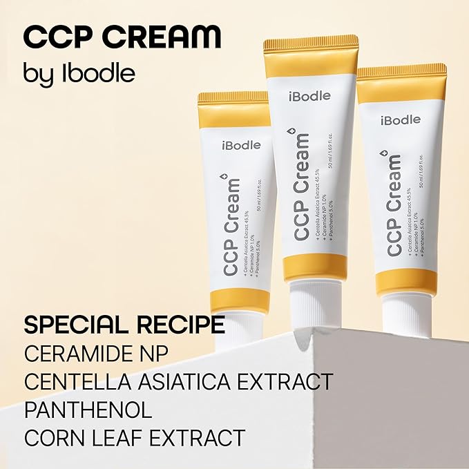 CCP Cream - 1.96 fl Oz - Barrier Hydrating & Moisturizing Cream with Ceramide, Centella asiatica extract and Panthenol for Kid & Adult, Hypoallergenic, Dermatest EXCELLENT