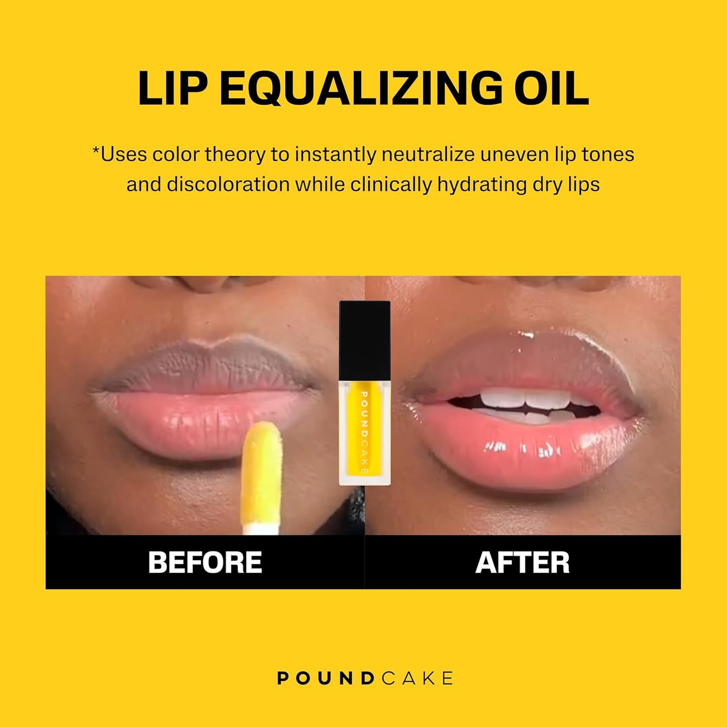 Cake Theory: Lip Tone Equalizing Oil | For Enhanced Lip Color | Hydrating and High-Shine Blurring Lip Oil with Yellow Tint | Clean, Vegan, and Moisturizing Formula – 0.23 oz, Melted Butter
