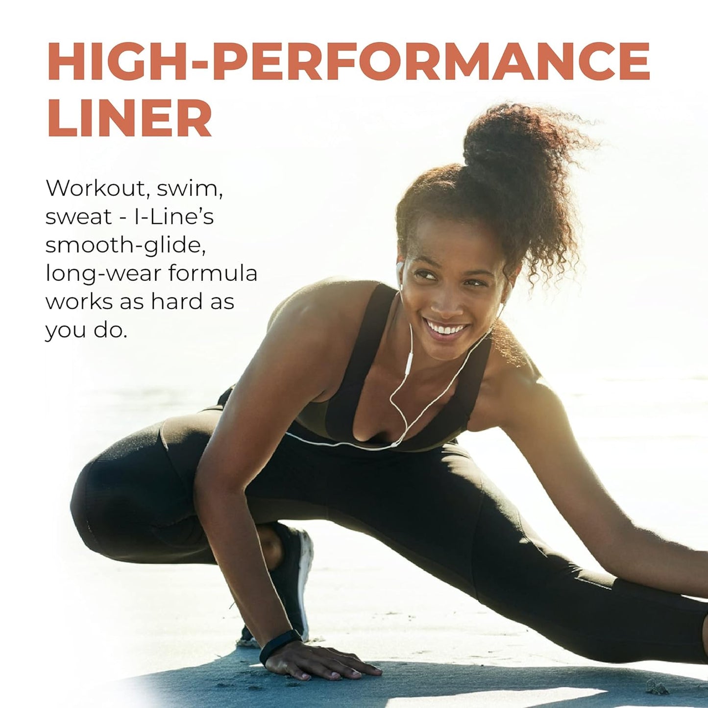 Beauty For Real I-Line 24-7 Eyeliner, Totally Titanium - Striking Silver Metallic - Long-Wearing, Waterproof Gel Formula - Safe for Sensitive Eyes & Contact Lens Wearers - 0.01 oz