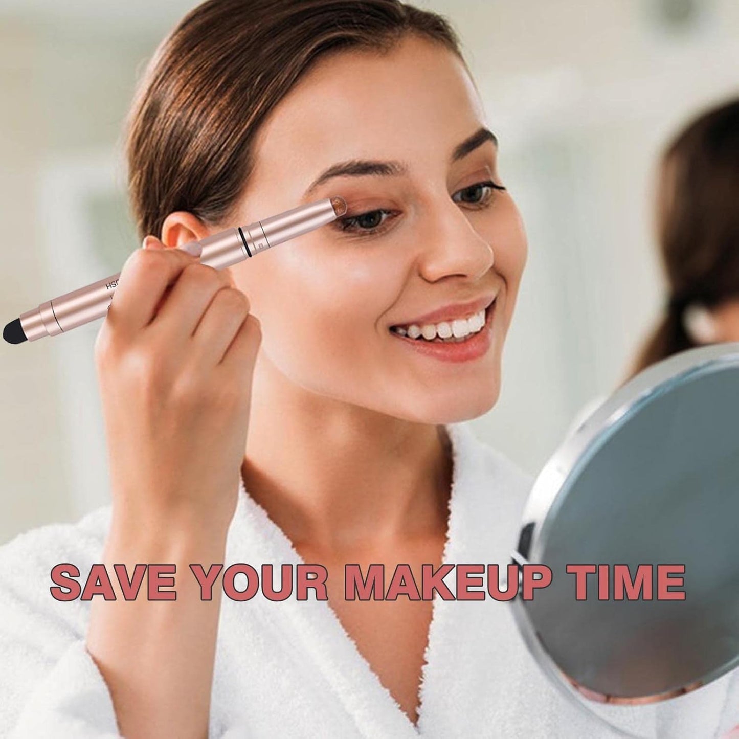 Champagne Eyeshadow Stick, Shimmer Cream Single Eyeshadow Pencil High Pigmented Eye Shadow Brightener Stick, Hypoallergenic Waterproof Long Lasting Highlighter stick Create Multi-Dimensional Eyes Look