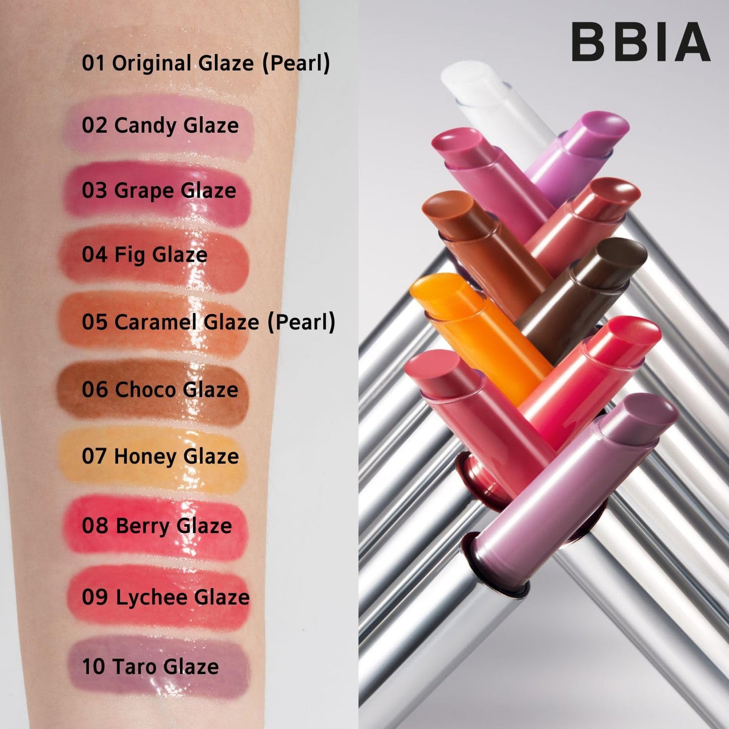 BBIA Over Glaze Stick - Lip Plumping Gloss Melting Balm Lipstick, Intensive Volume Up, High Shine & Glossy, Ultra Watery Moisturizing & Volumizing, Glowy Texture, Korean Lip Makeup (02 CANDY GLAZE)