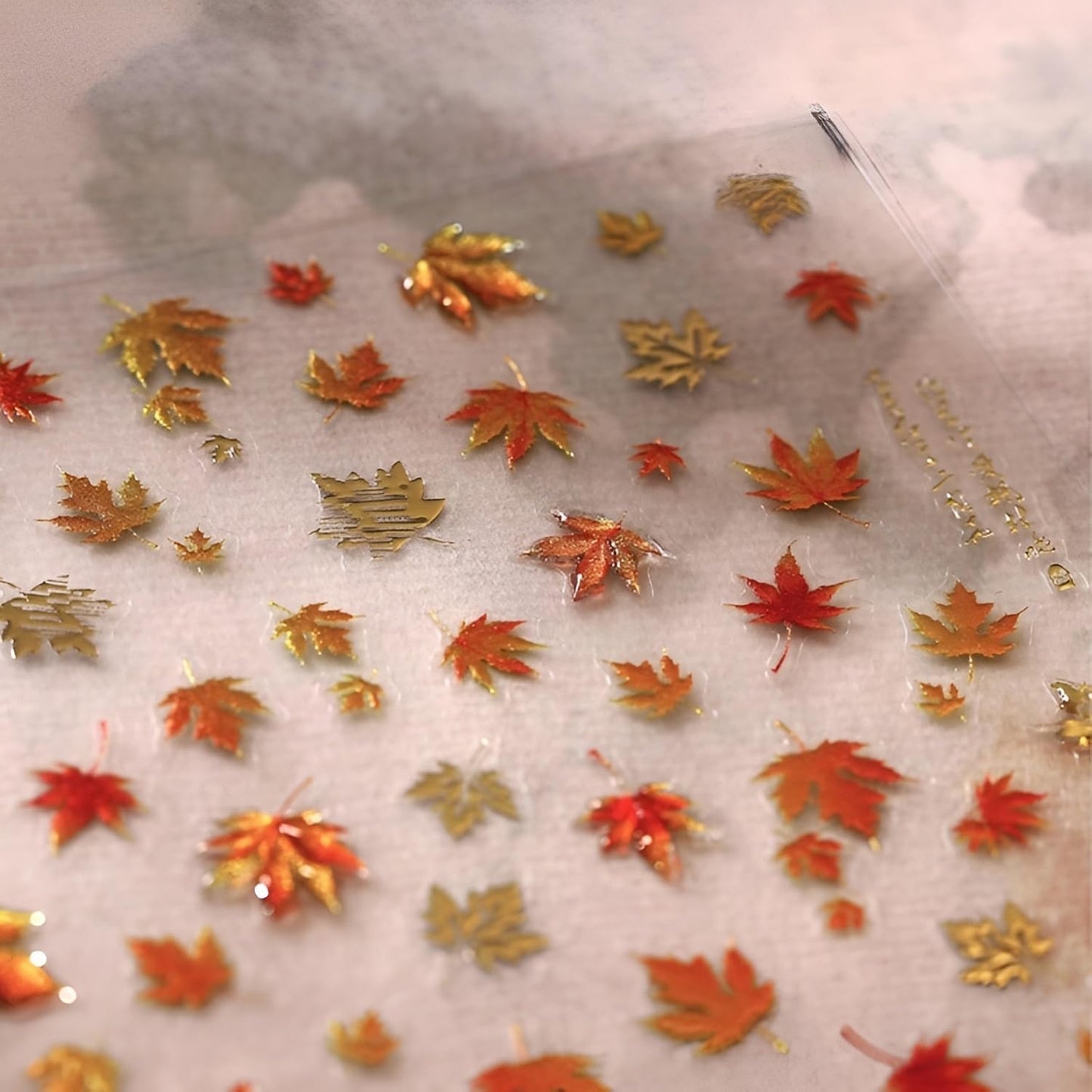 Fall Nail Stickers for Nail Art 5D Embossed Autumn Maple Leaves Nail Decals Thanksgiving Day Nail Art Stickers Self Adhesive Gold Nail Design Fall Nail Art Supplies for Women Girls