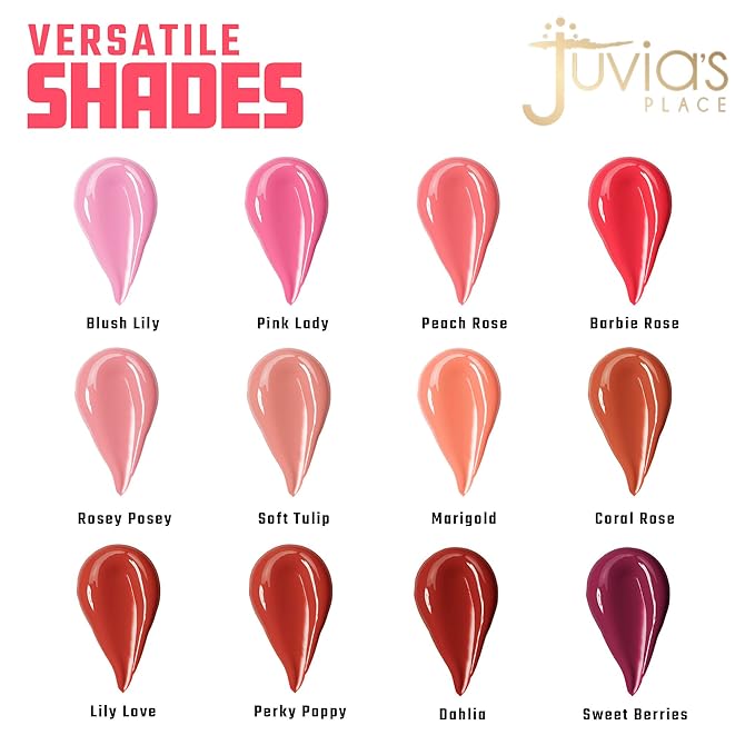 Juvia's Place Blushed Liquid Blush PerkyPoppy - Dewy Tint Cheeks Makeup Glow Pigment Effortless Beauty Long Lasting Cosmetics Soft Creamy Natural Buildable All Skin Color Light Flawless Finish Blend