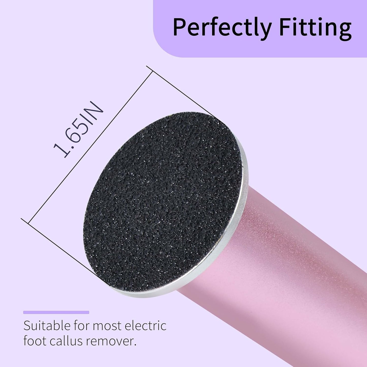 120PCS Medium 120 Grit Replaceable Sandpaper Discs for Electric Foot Callus Removers - 42mm/1.65in Smoothing Foot File Refills - Daily Foot Maintenance & Softening