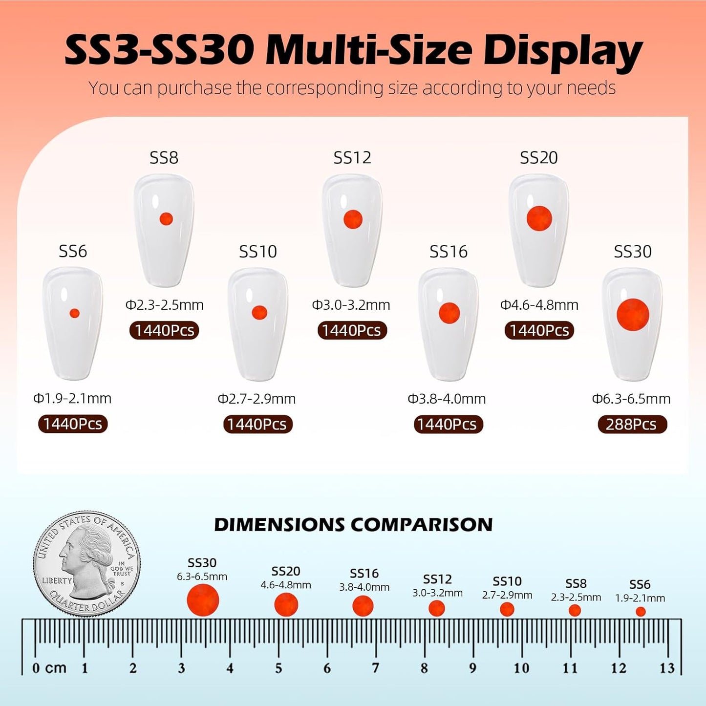 Neon Hyacinth Flatback Rhinestones, Glass Rhinestones for Nail Art and Craft, Glue Fix, Loose Crystal Gemstones(Neon Hyacinth, SS6, 1440pcs, 1.9-2.0mm)