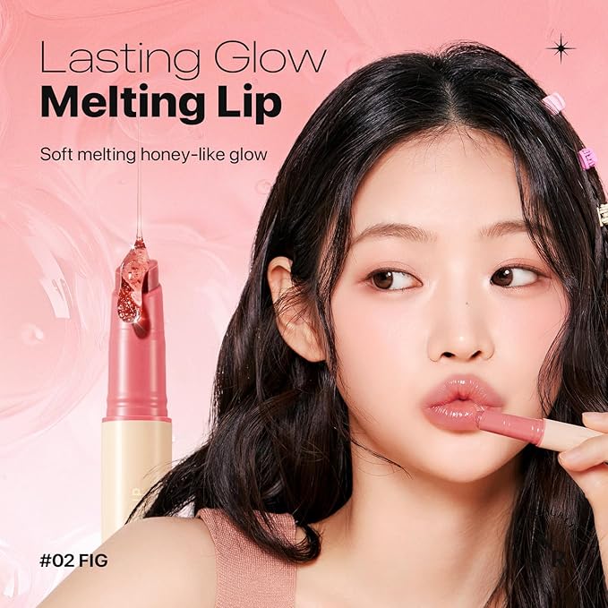 Nature Republic HONEY MELTING LIP (02 FIG) K-BEAUTY, Lip Plumper, Tint, Balm, Korean, Lip Gloss, Cute, Glow