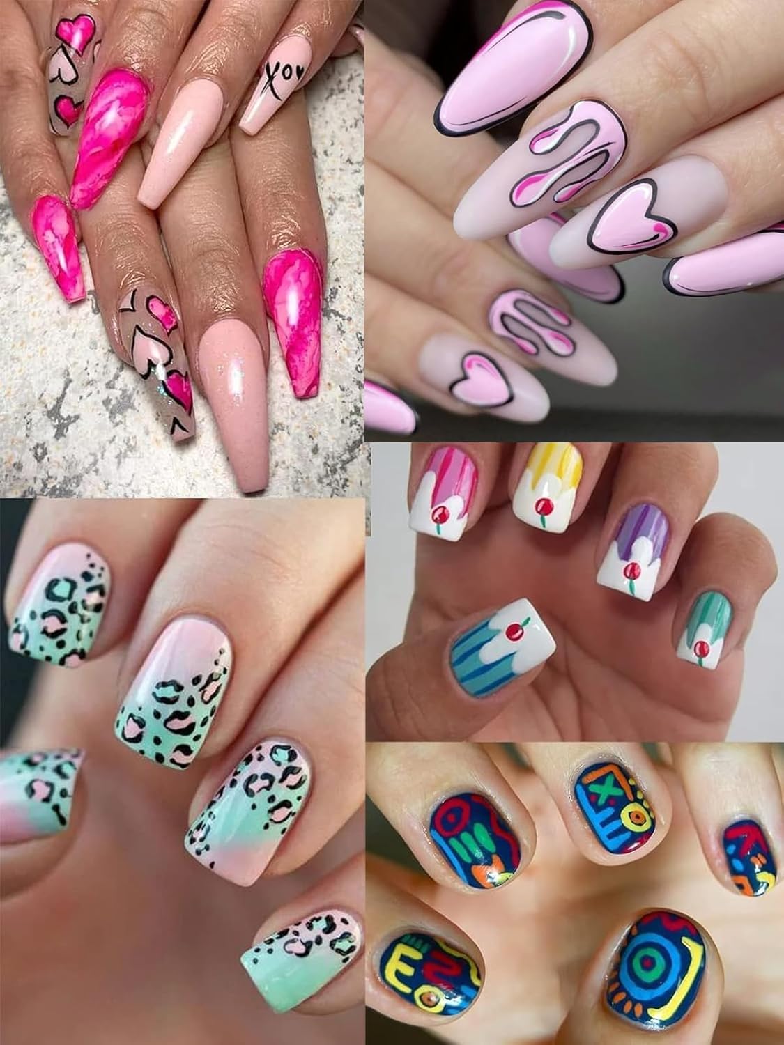 Kalolary 12 Color 0.7MM Nail Art Pens Set, 3D Nail Polish Pens Nail Point Graffiti Dotting Pen Drawing Painting Liner Brush for DIY Nail Art Beauty Adorn Manicure Tools