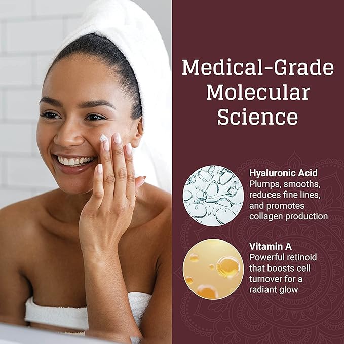 AVYA Night Moisturizer (0.34oz) - Advanced Ayurvedic Skincare/Retinol Cream with Antioxidants/Reduces Fine Lines and Wrinkles