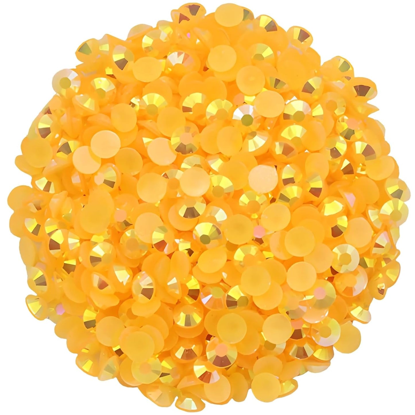 2250 Pcs SS16 4mm AB Flatback Rhinestones for Nails Art Crafts Glitter Round Shine Gems Crystals DIY Clothes Shoes （Orange Red AB）