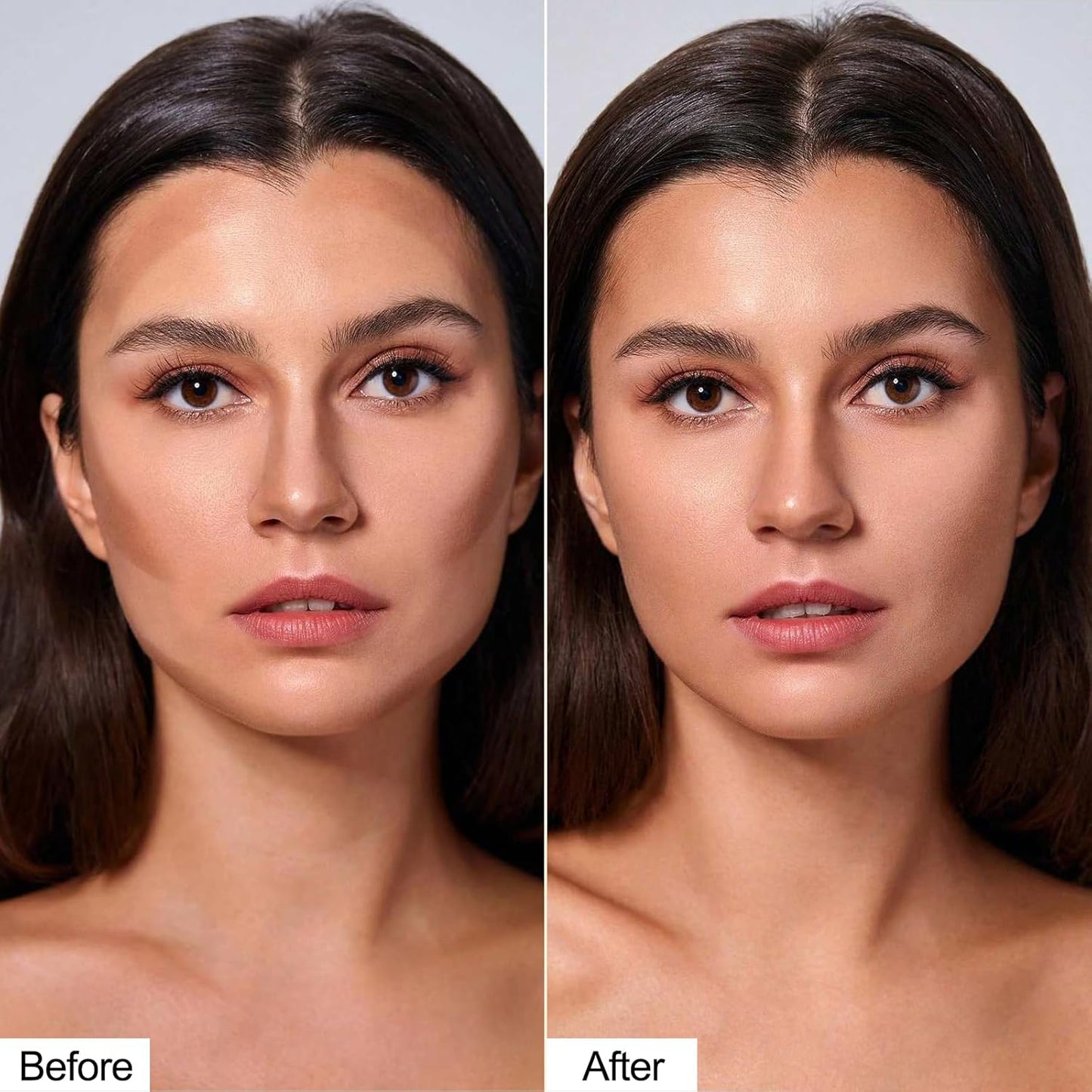 Erinde Cool Toned Contour Stick, Natural Cream Contour Stick, Blendable & Smooth Matte Bronzer Stick, Waterproof & Long Lasting Face Shaping Contouring Makeup, Travel Size, 01 Gray Brown