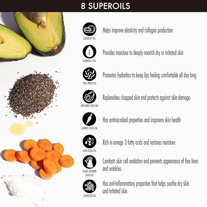 YENSA Super 8 Lip Oil, Natural Korean Moisturizing Gloss, No-Sticky Transparent Formula For Hydrating Lip Care (Pink Shine) .22 fl oz