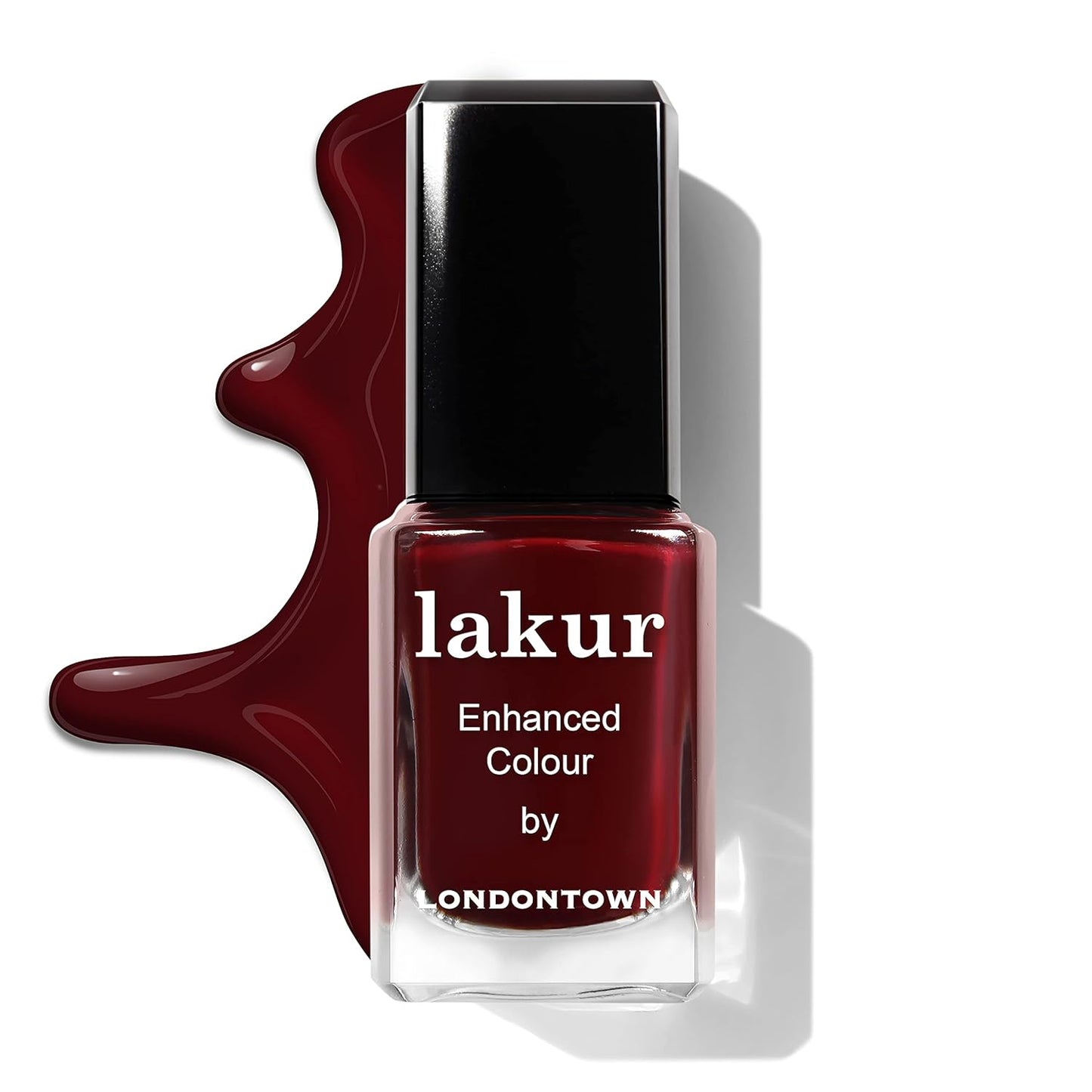 LONDONTOWN Lakur Nail Polish Lady Luck Dark Red