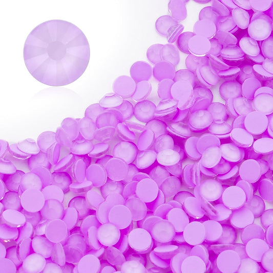 Mocha Lt.Purple Flatback Rhinestones, Glass Rhinestones for Nail Art and Craft, Glue Fix, Loose Crystal Gemstones(Mocha Lt.Purple, SS10, 1440pcs, 2.7-2.8mm)