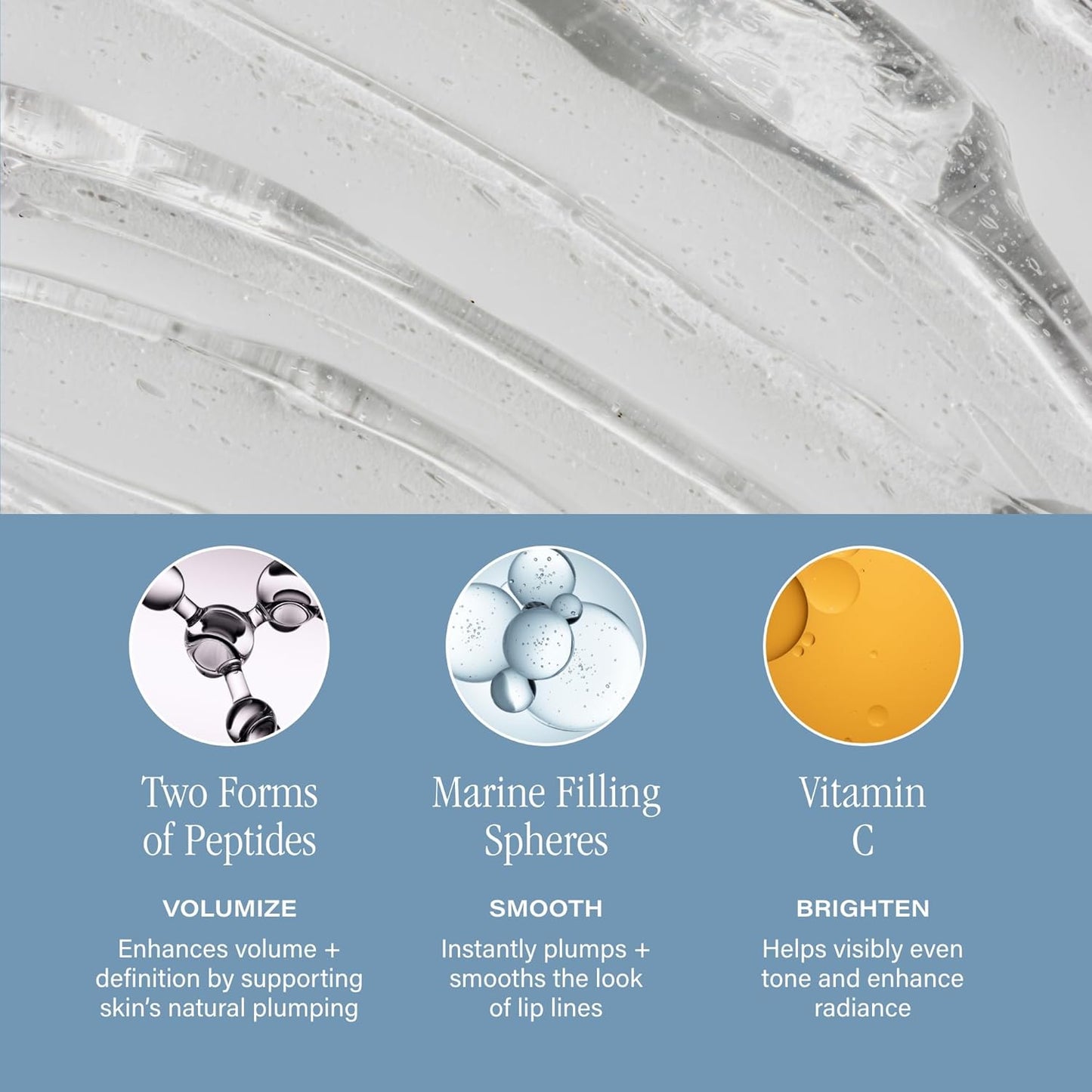 SKINN Lip Amplifying Serum, Lip6X with Peptides - Deep Moisturizing Serum Instantly Plumps, Hydrates & Smooths Lips & Boosts Collagen Production - Lip Care Products for Women