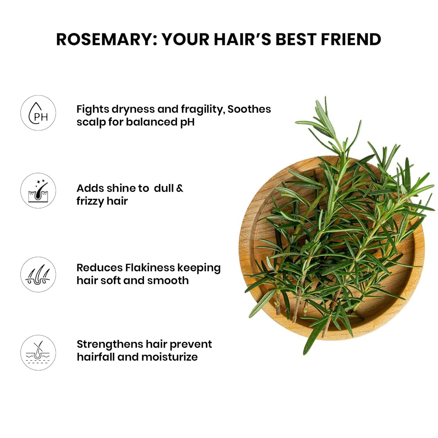 Anveya Rosemary Water Hair Spray | Natural Rose mary Extract, Rice Water & Hyaluronic Acid | Rosemary Water Spray for Hair Growth, Control & Hair Care | Hair Spume to Shine & nourish |100ml