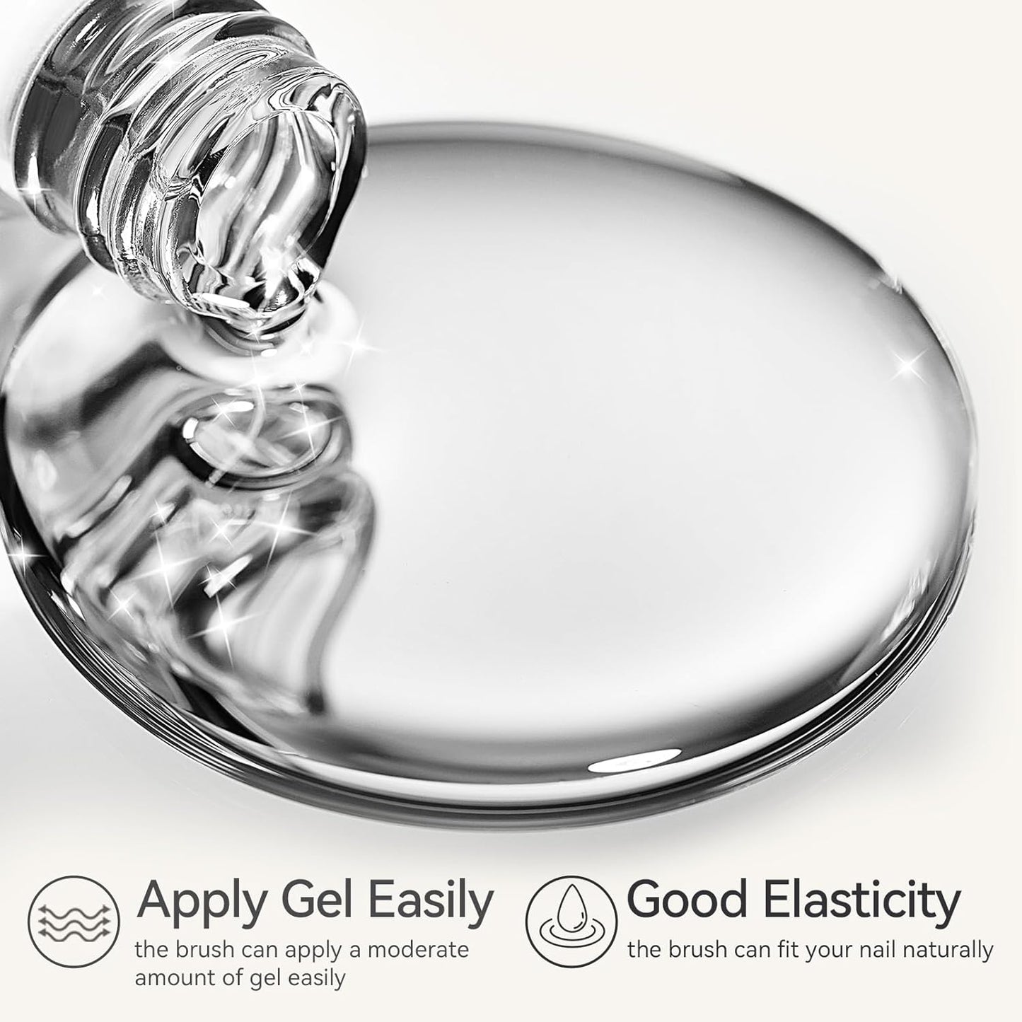 Born Pretty Gel Top Coat,15ml Gloss Base and Top Coat Set, No Wipe Super Top Gel Not Chip or Peel and Long Lasting Base Gel Top Gel for Nail Art