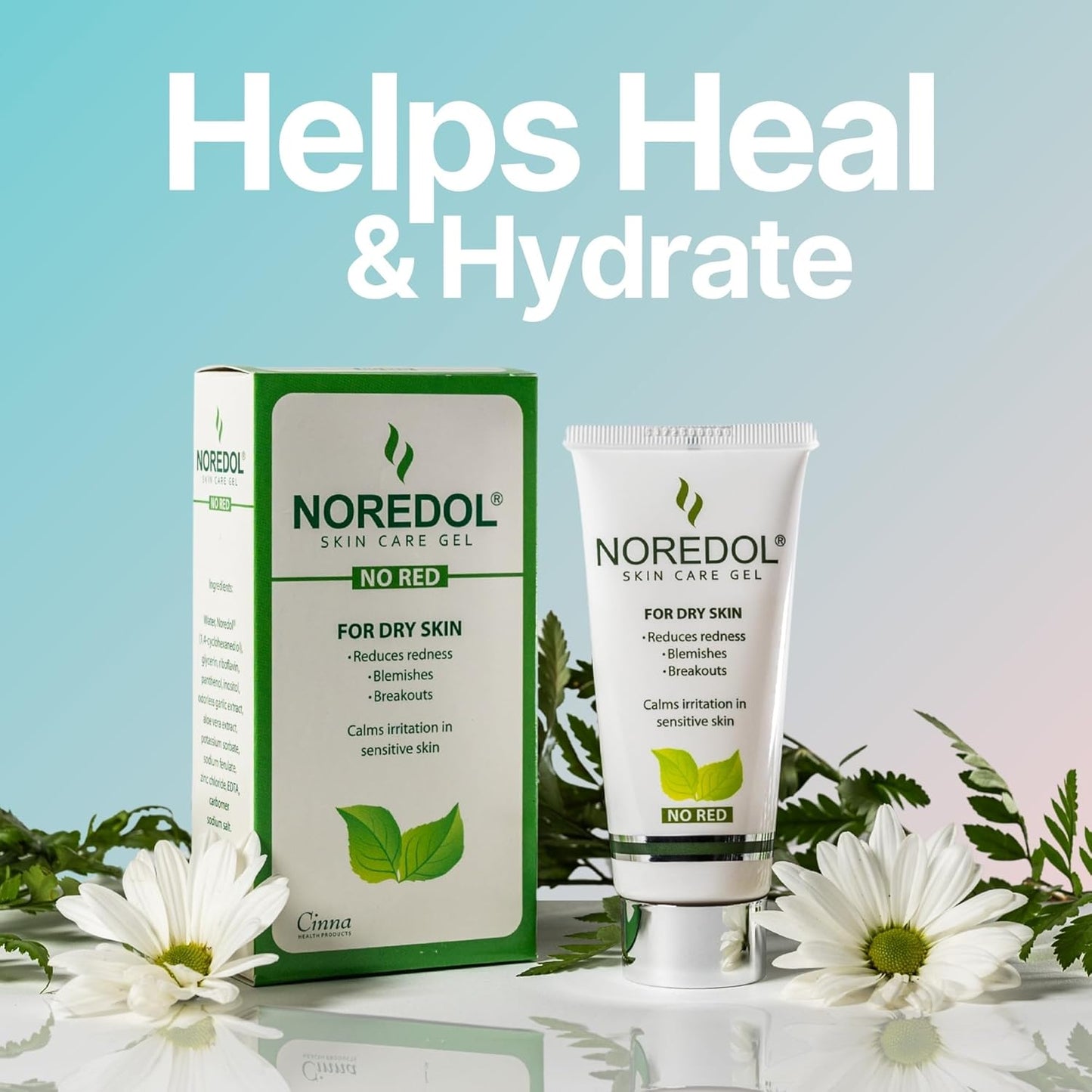 Skin Care Gel - Redness Relief Moisturizer for Dry Skin - Rosacea Treatment for Face - Soothes Prone Skin and Irritation - Fragrance Free 1 oz