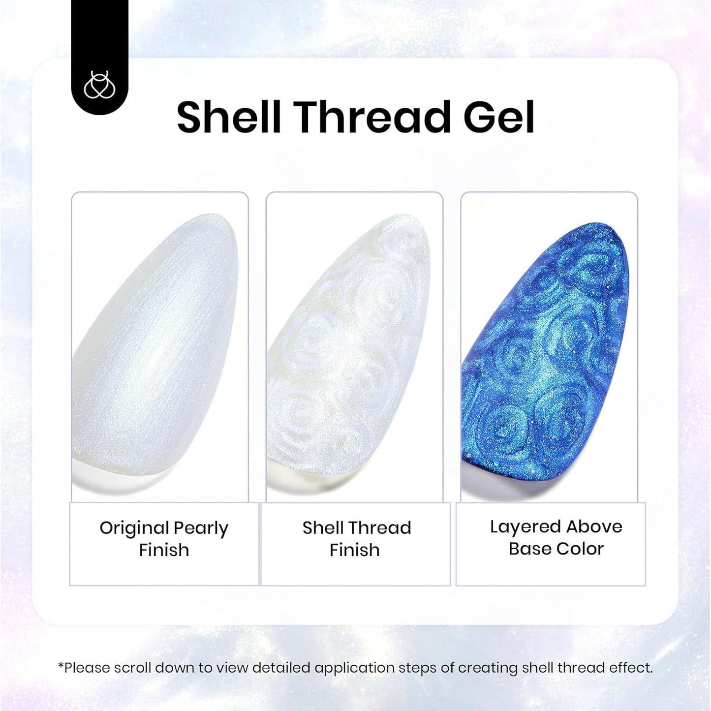 Beetles Pearl Gel Nail Polish, 1 Pcs 15ml Pearl White Glitter Blue Gel Polish Soak Off Shimmer Nail Art Crystal Snowflakes Manicure Salon Diy Home Uv Nail Art Designm