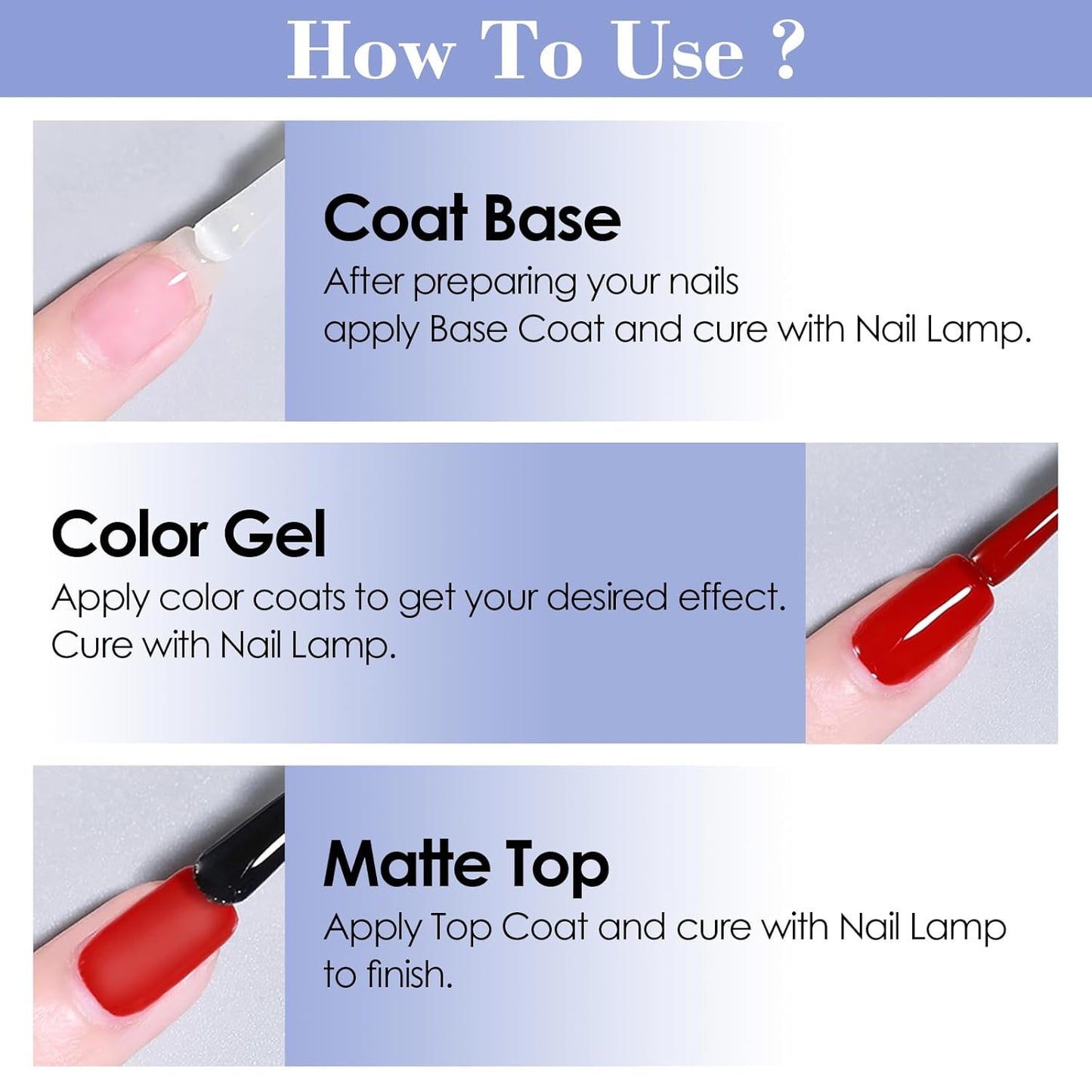 ADHERE Matte Gel Top Coat 15ML,No Wipe Matte Top Coat Soak Off LED Nail Lamp Gel Nail Polish Matte Finish，Long-lasting for Nail Art DIY Home Nail Salon
