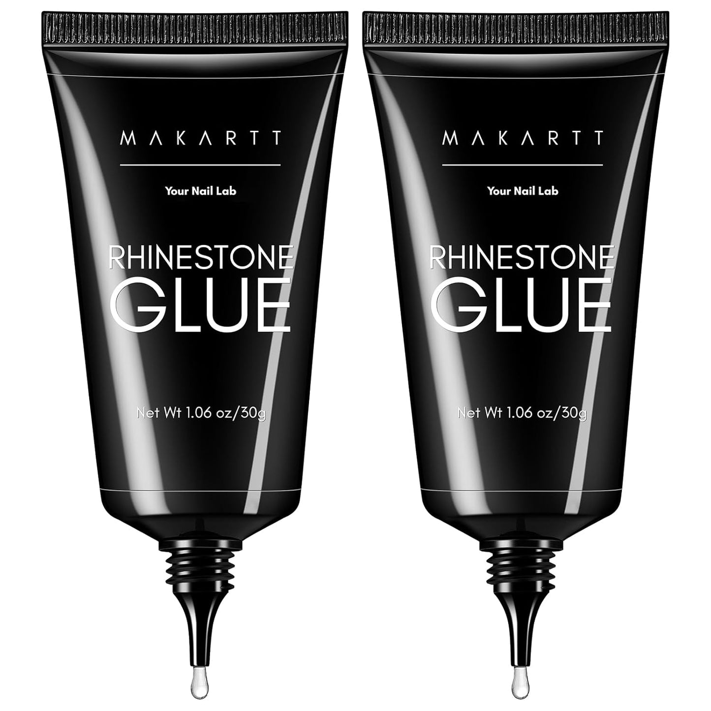 Makartt Nail Rhinestone Glue for Nails- 60ML Super Strong Gel Glue for Rhinestones, 3D Art Charm Decorations Bling Gem Bow Jewels Crystals Beads Diamonds Pearls, Beauty Gift, UV Lamp Need