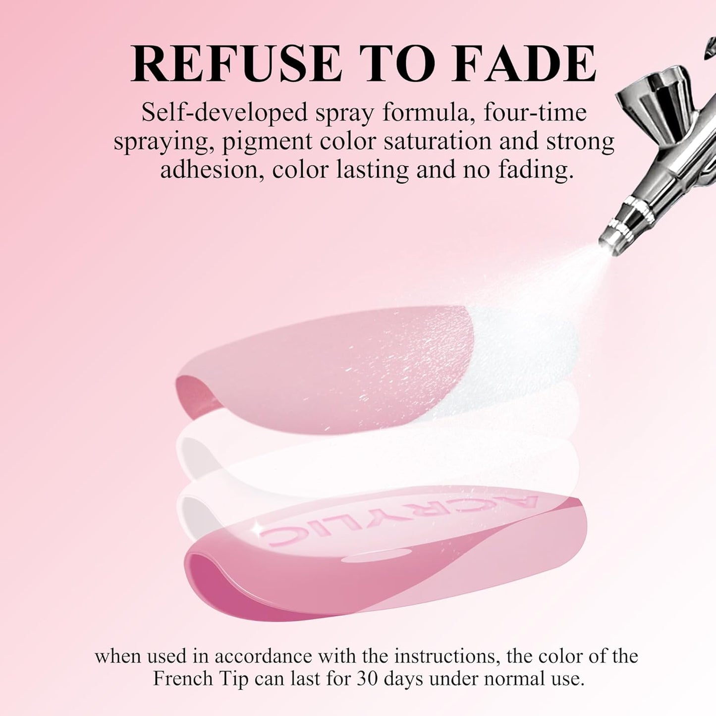 French Gel Nail Tips - Jofay Fashion French Tip Press on Nails, 10-Piece Set 320Pcs Brown Long Square Nail Tips, No Need to File Acrylic Fake Nails for Nail Art DIY & Nail Extension, 16 Sizes