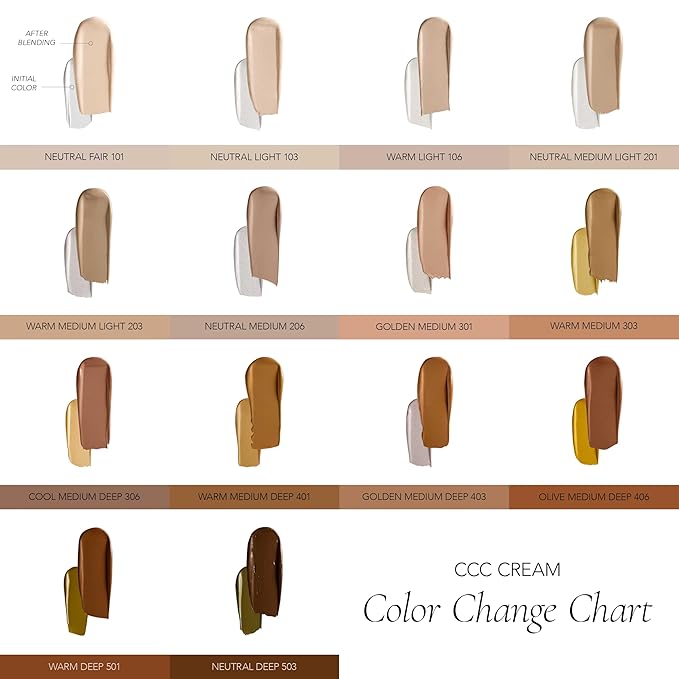 CLE Cosmetics CCC Cream (Cool Medium Deep 306 / SPF 50) - Color Correcting CC Cream with Sunscreen - Lightweight, Hydrating, Light to Medium Coverage Foundation - BB & CC Cream Hybrid - 1 fl oz