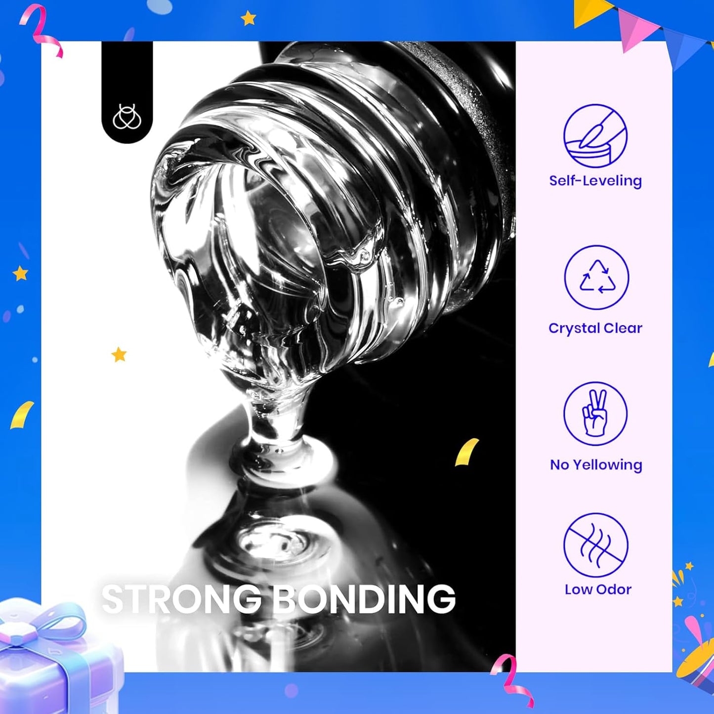 beetles Gel Polish 5 In 1 Nail Glue and Builder Nail Gel 7 in 1 Builder Strengthener Gel Clear Building Gel Hard Gel for Nails Builder Extension, Uv LED Lamp Nail Gel Gift for Women