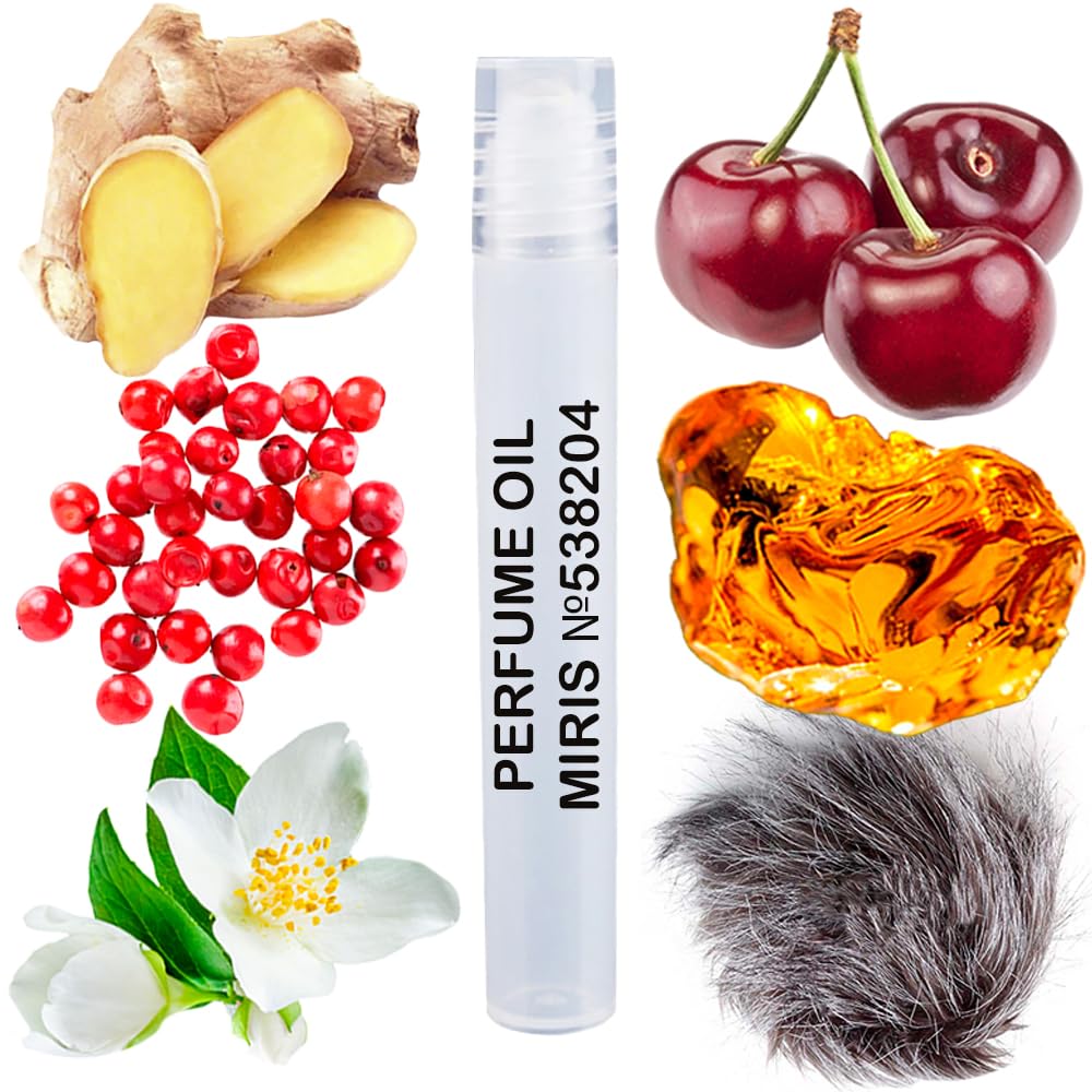 MIRIS Perfume Oil No. 538204, Inspired by Electric Cherry, Long-Lasting Unisex Roll-On For Women and Men, Rollerball 0.34 Fl Oz / 10 ml