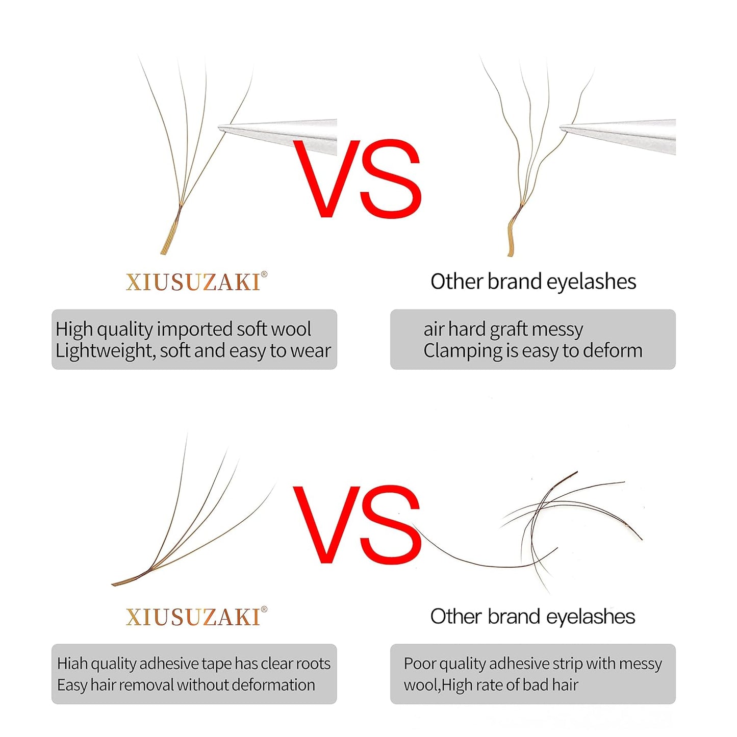 Lash Extensions Brown 4D W Eyelash Extensions W Shape 0.07mm Thickness D Curl 10mm Premade Fans Lashes Colored Lash Extension Volume Lashes Individual Lashes(W-Brown-4D-0.07-D,10mm)