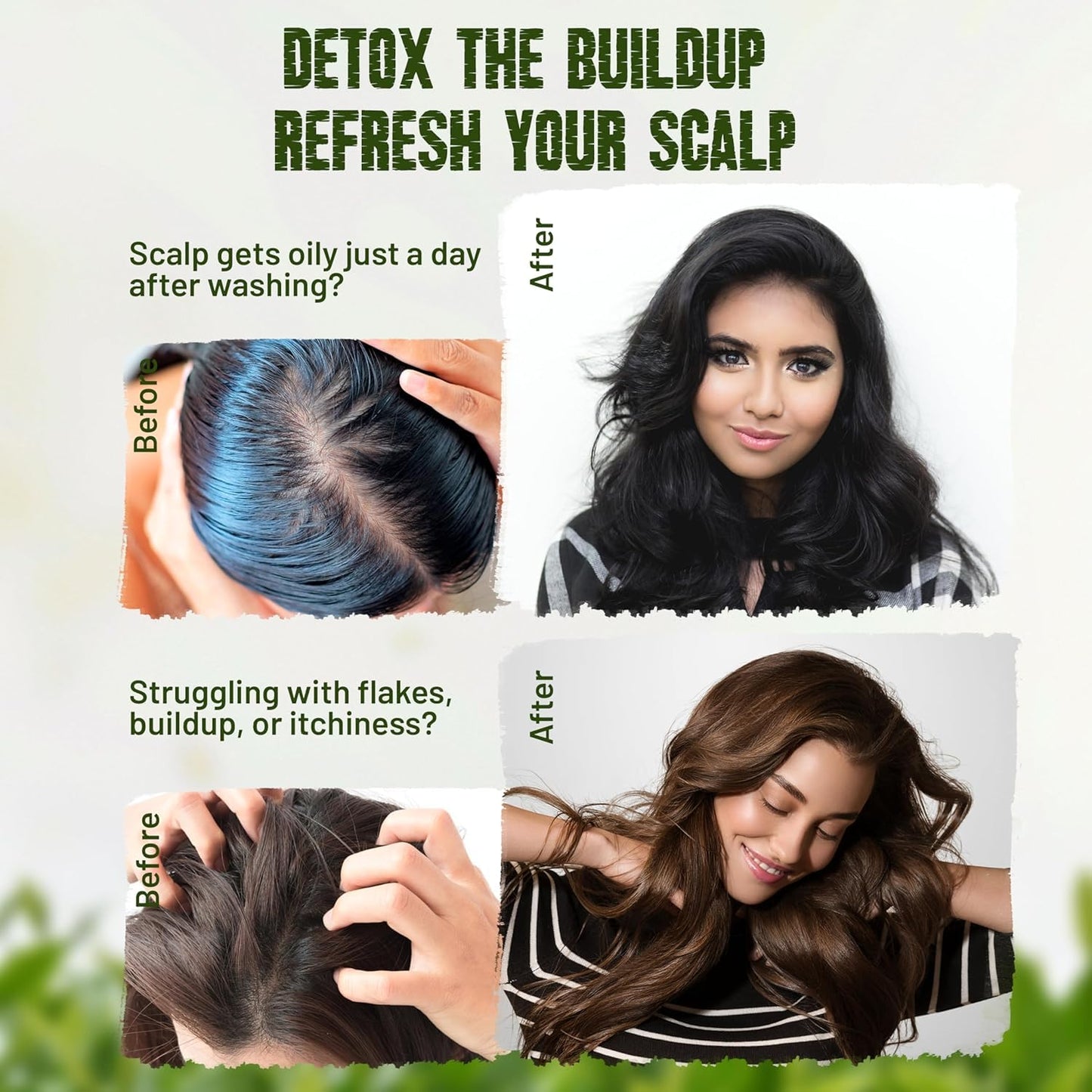 Herbishh Tea Tree & Mint Shampoo Bar – Tea Tree Oil Soap Bar for Oily Hair & Scalp Cleanse – Solid Travel Size Shampoo for Men & Women – Minty Deep Cleansing, 3.53 oz pk of 3