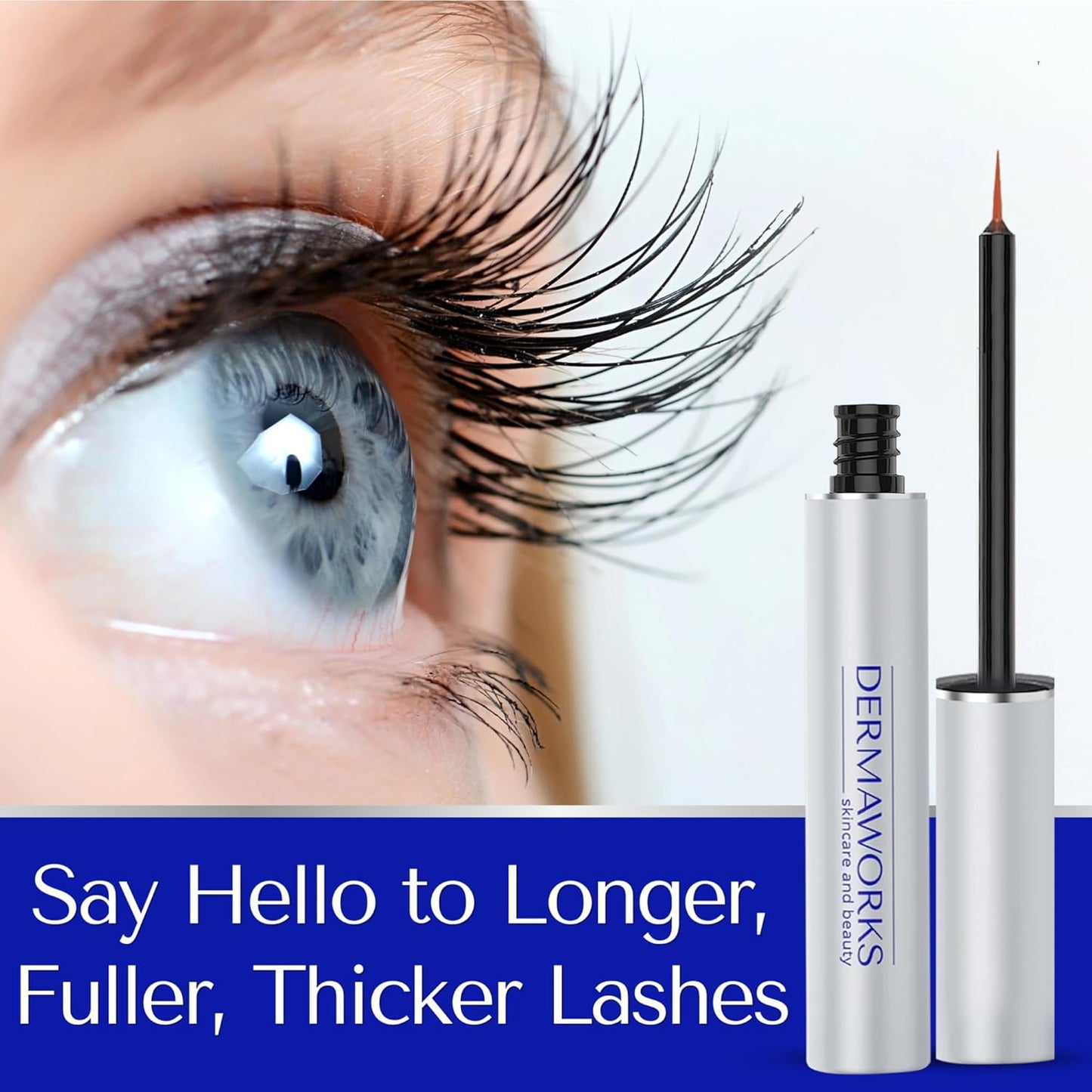 SPECTACULASH LASH SERUM for Eyelash Growth & Volume - Big Lashes Eyelash Growth Serum for Longer, Fuller, Natural Lashes - Suero Para Pestañas Crecimiento - Lash Conditioner & Boost - by DERMAWORKS