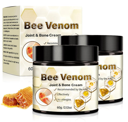 2 PCS Bee Venom Arthritis Cream, Bee Venom Advanced Joint Cream, Bee Venom Joint Relief Cream, Suitable for Back, Neck, Hands, Foot Joints, Etc