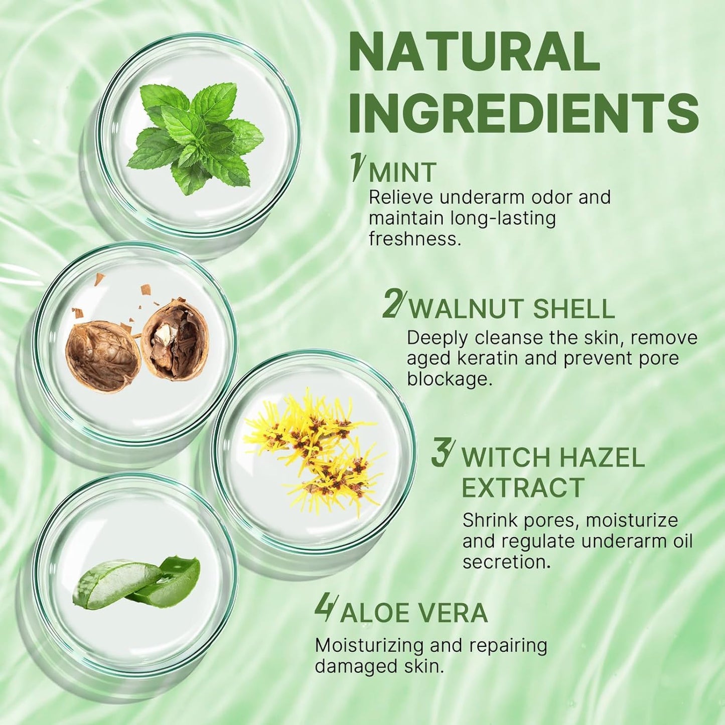 Peppermint Underarm Detox Scrub,Armpit Detox For Women,Body Scrub & Detox Cleanse,Body Exfoliator Scrub For Deeply Cleanses,Exfoliates,Moisturizes&Relieves Odor,for Armpits,Elbows,Knee & Whole Body