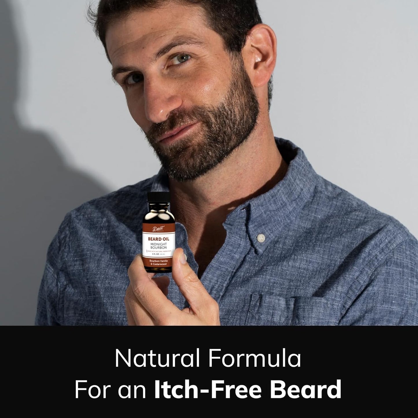 Detroit Grooming Co.| Hydrating Formula with Sweet Almond & Vitamin E • Limited Edition Midnight Bourbon Beard Oil (1 oz)