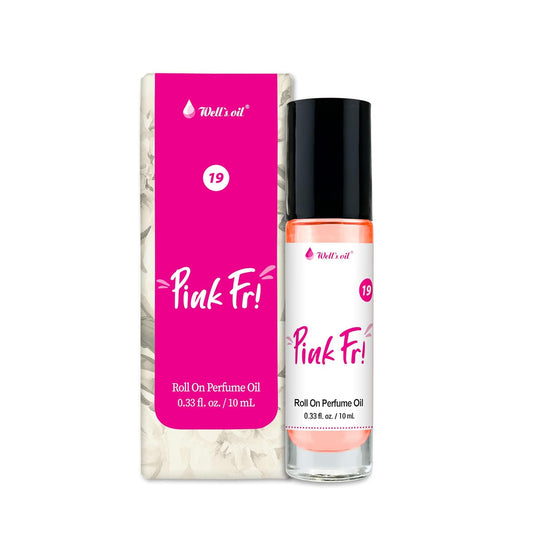 Well's Oil Roll-On Perfume Oil (Pink Fri) | Fruity & Floral Notes | Long-Lasting | Paraben-Free | 0.33 Fl Oz / 10 ml