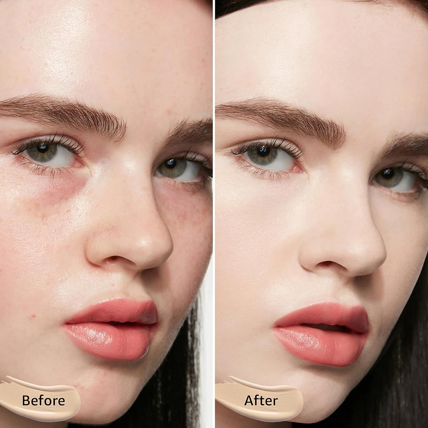 Mushroom Head Air Cushion CC Cream - BB Cream Foundation Makeup Concealer Moisturizing Oil Control, Long-Lasting & Waterproof, Easy Makeup Even Skin Tone (Ivory, 3.21 Ounce (Pack of 1))