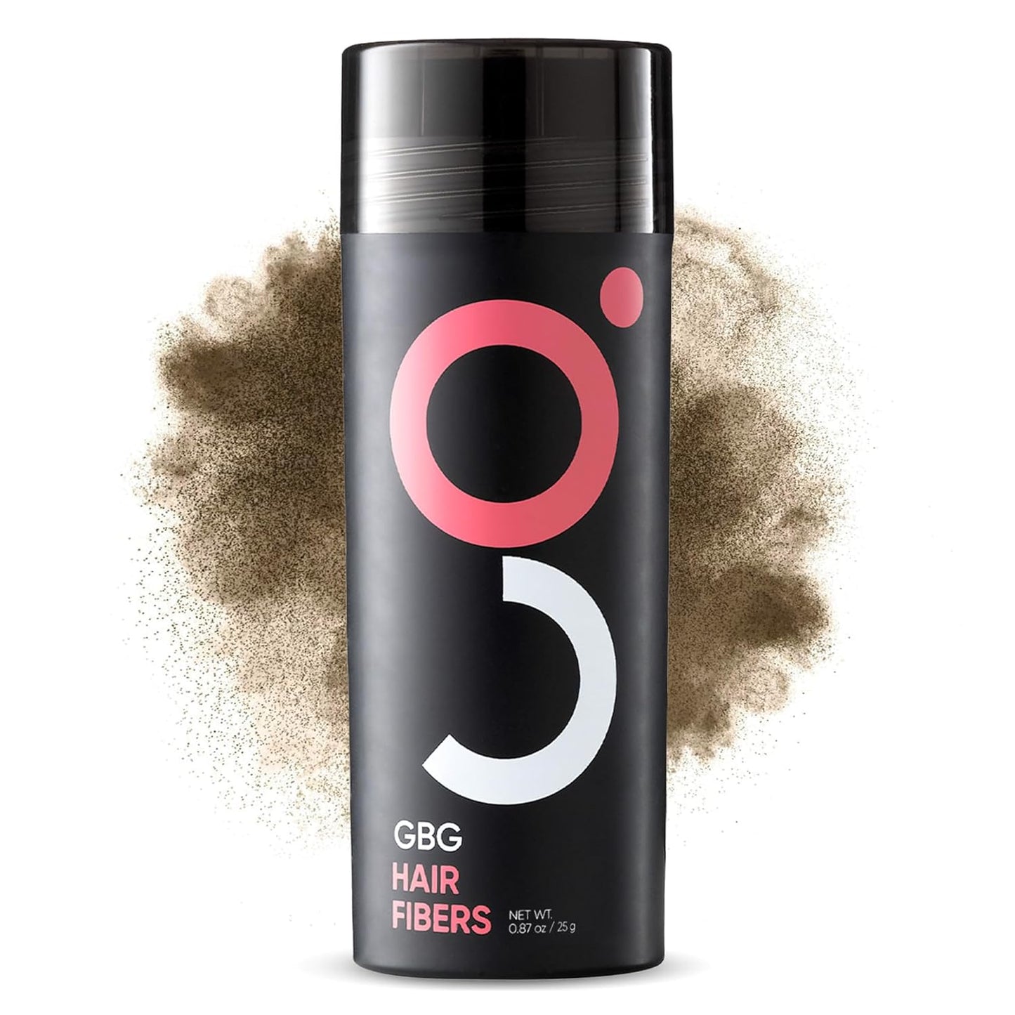 GBG Hair Fibers for Thinning Hair & Bald Spots (Light Brown) - 25g Bottle - Conceals Hair Loss - Instant Cover Up & Volume in 30 Seconds, Hair Powder for Women & Men - Cruelty Free