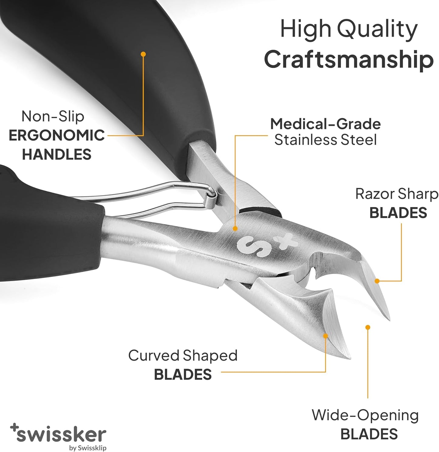 Swissklip Toenail Clippers | Heavy Duty Toe Nail Clippers I Toenail Clippers for Thick Nails I Big Toe Nail Clippers for Thick Toenails I Heavy Duty Nail Clippers for Thick Nail