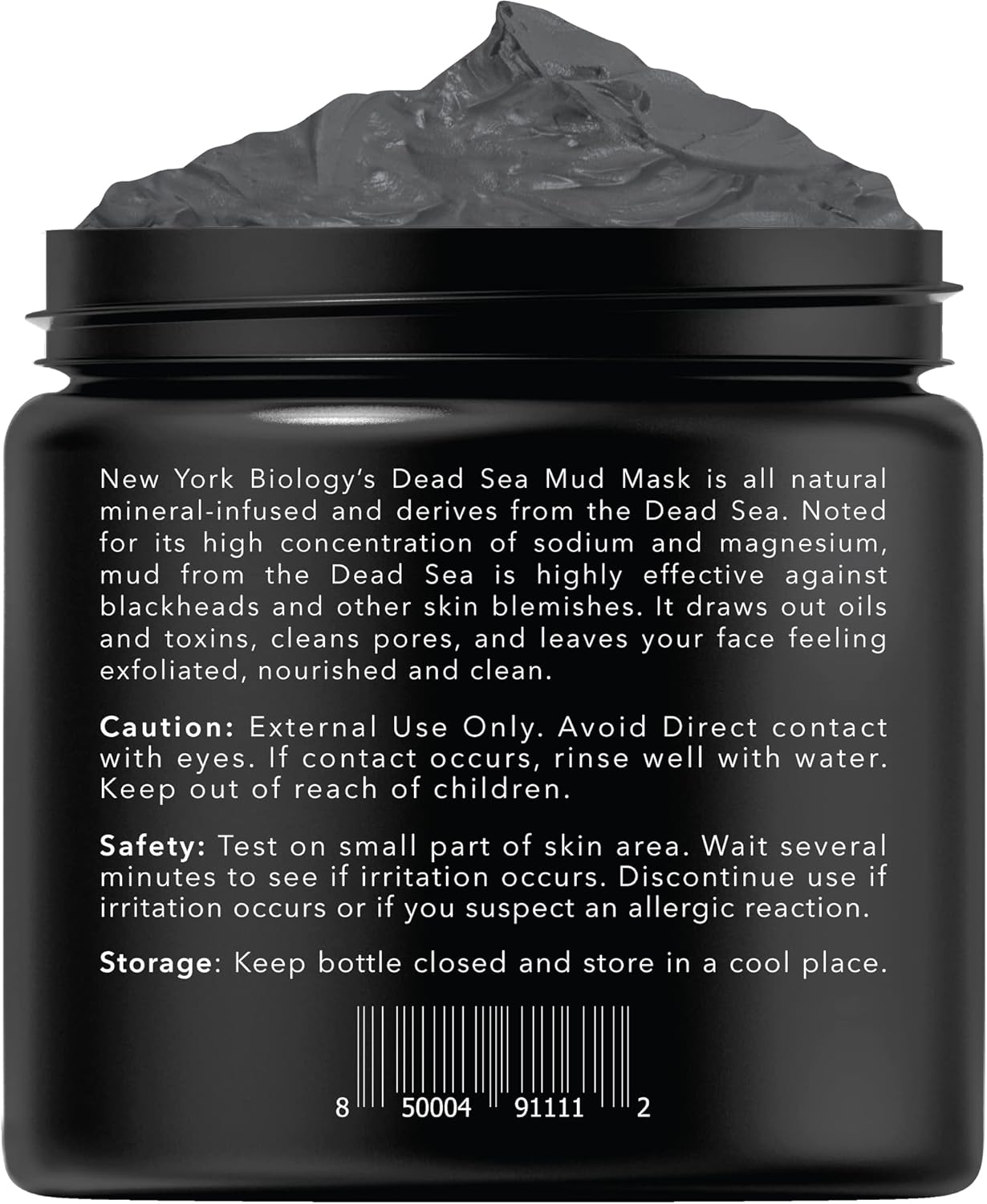 New York Biology Dead Sea Mud Mask for Face and Body | Spa Quality Pore Refiner for Oily Skin | Natural Skincare for Women & Men | Tighten Skin for A Healthier Complexion | 8.8 oz