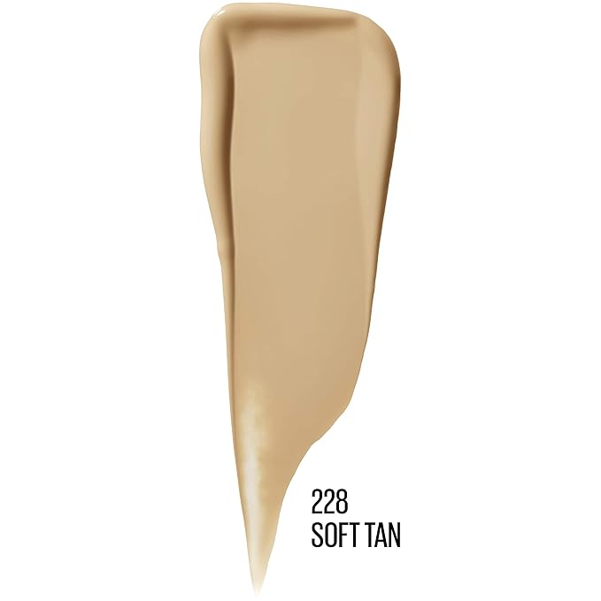 Maybelline Dream Urban Cover Flawless Coverage Foundation Makeup, SPF 50, Soft Tan