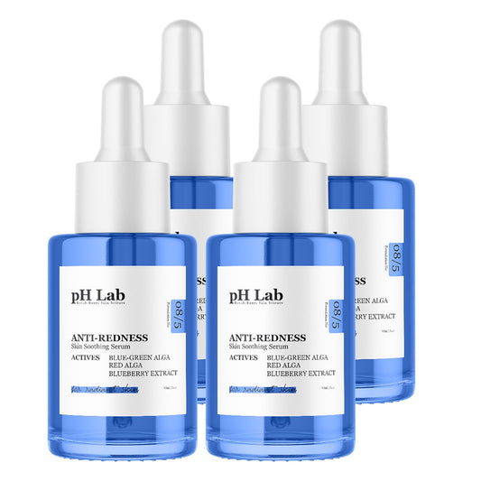 Anti Redness Serum, Reduces Capillary Cracks Appearance, Evens Skin Tone, Skin Soothing and Redness Reform Serum, 1.01 Fl Oz (Pack of 4)