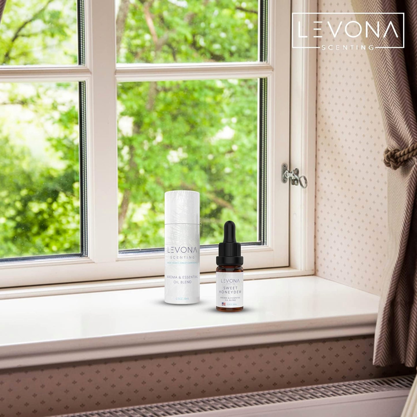 Levona Scent Essential Oils - Scents for Home, Hotel & Office Use - Perfect for Home Diffuser & Humidifiers - Aroma Fragrance Oil, Ideal for Massage, Relaxation, and Spa - Sweet Honeydew, 10ml